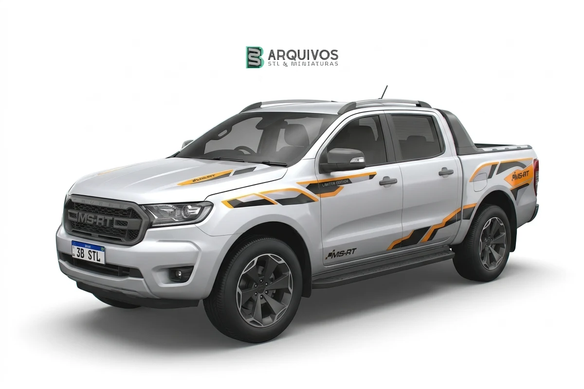 Modelo 3D STL - Ford Ranger MS RT Double Cab 2022